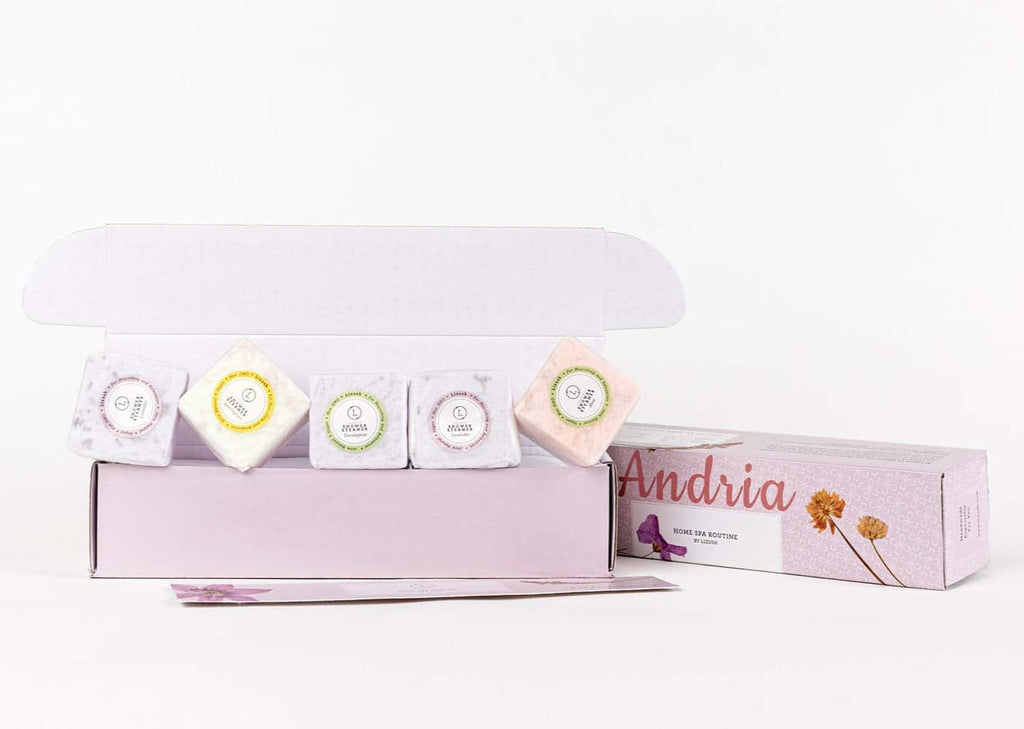 Mixed scents Shower Steamers Gift Set - 5 Big Fizzies, Cheer Up Package